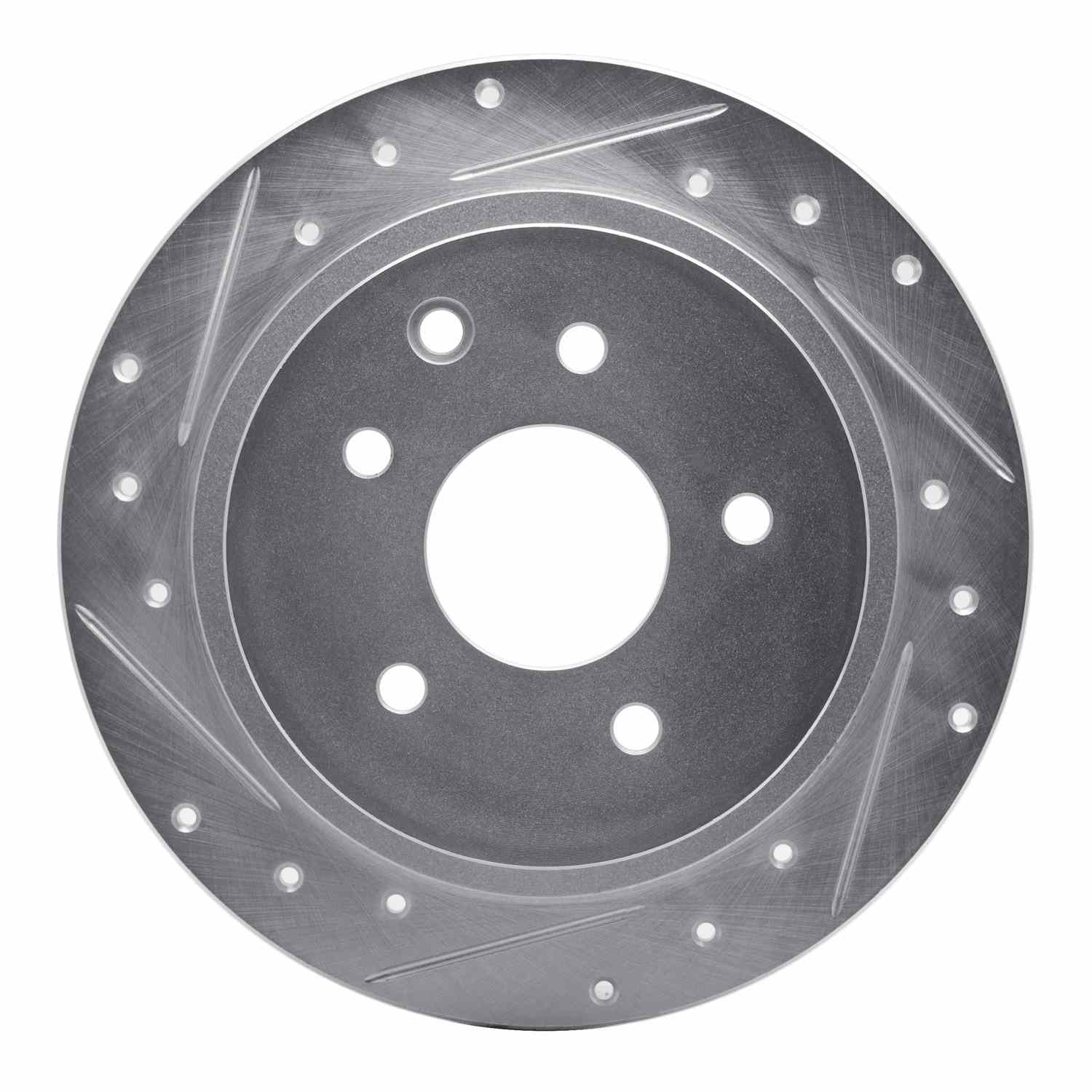 Front View of Rear Left Disc Brake Rotor DYNAMIC 631-67050L