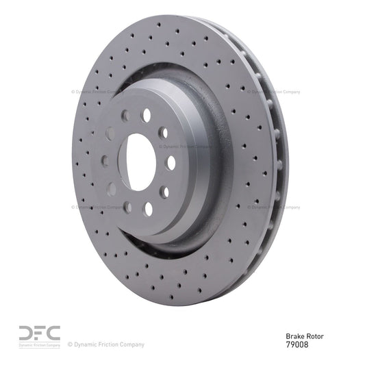 Angle View of Rear Disc Brake Rotor DYNAMIC 920-79008