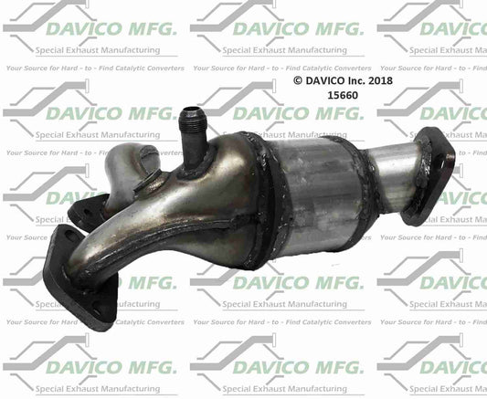 Angle View of Front Right Catalytic Converter DAVICO CATS 15660