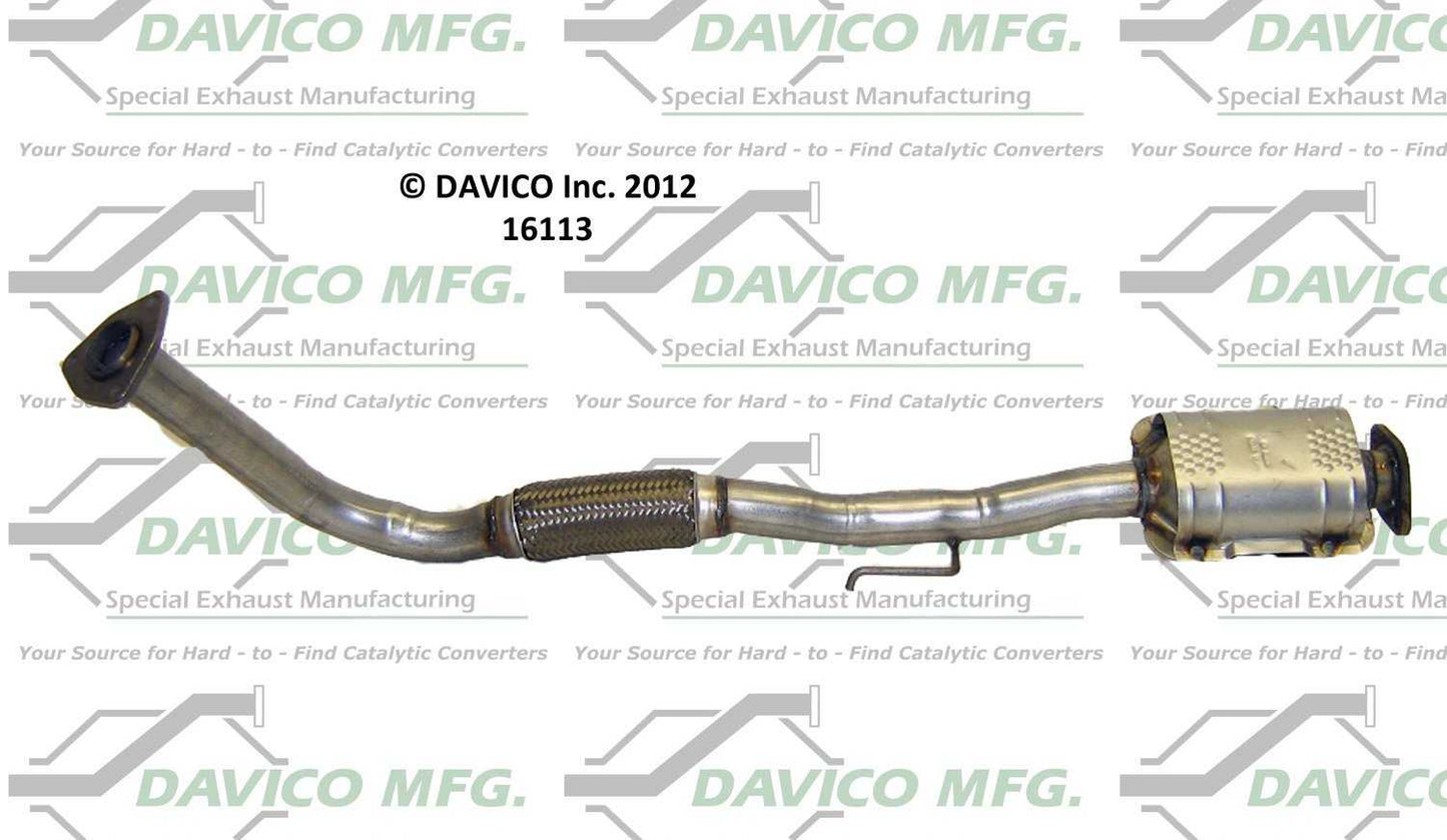 Side View of Rear Catalytic Converter DAVICO CATS 16113