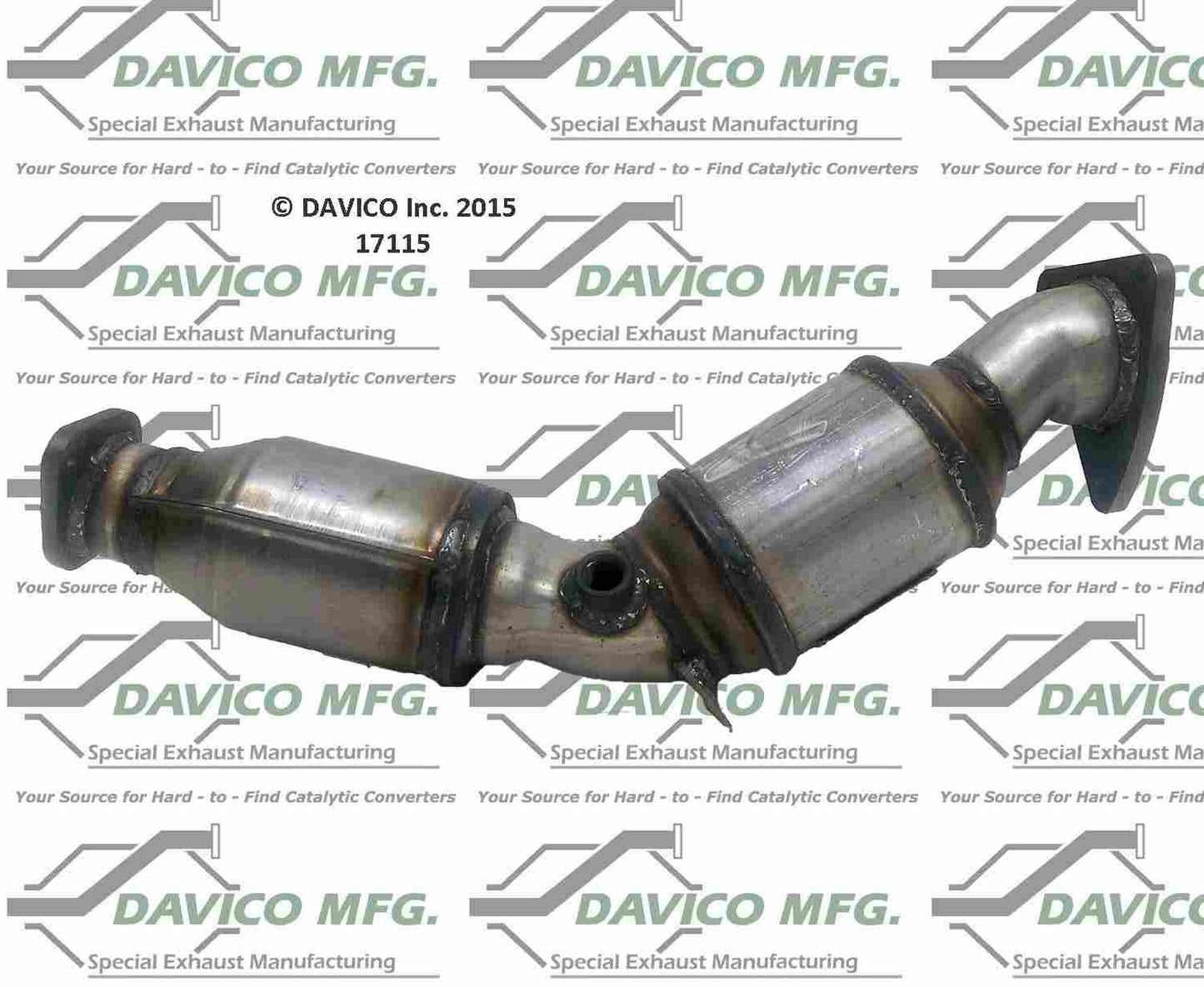 Angle View of Left Catalytic Converter DAVICO CATS 17115