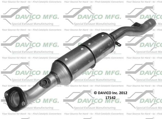 Angle View of Rear Catalytic Converter DAVICO CATS 17142