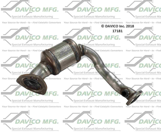 Angle View of Rear Catalytic Converter DAVICO CATS 17181