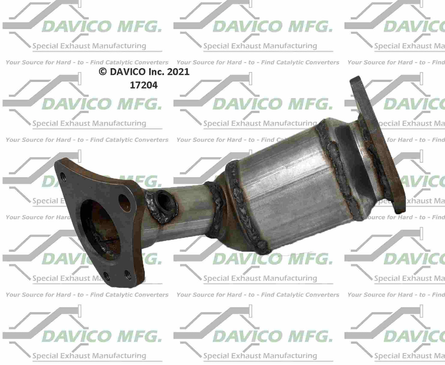 Back View of Front Right Catalytic Converter DAVICO CATS 17204