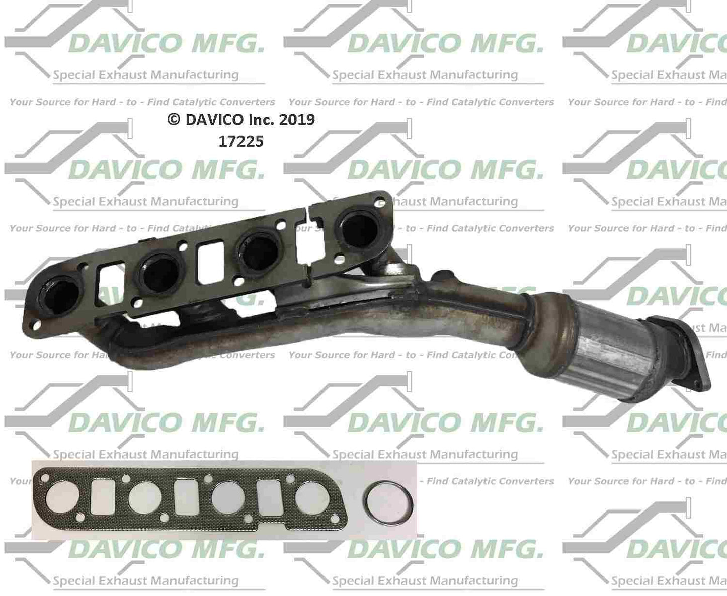 Angle View of Right Catalytic Converter DAVICO CATS 17225