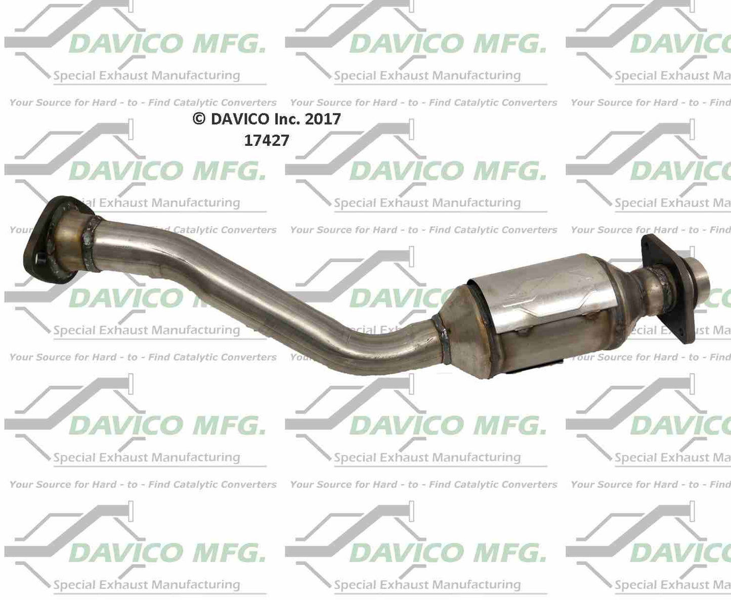 Angle View of Rear Catalytic Converter DAVICO CATS 17427