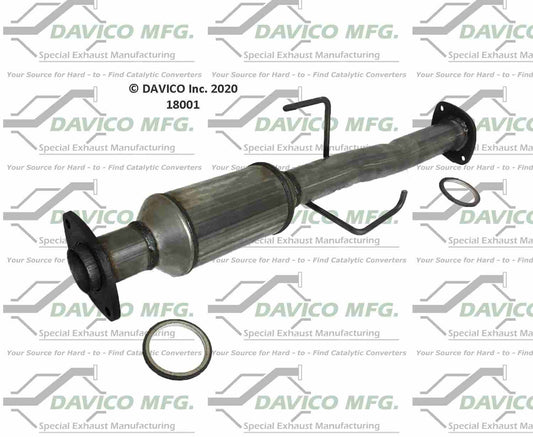 Angle View of Rear Catalytic Converter DAVICO CATS 18001