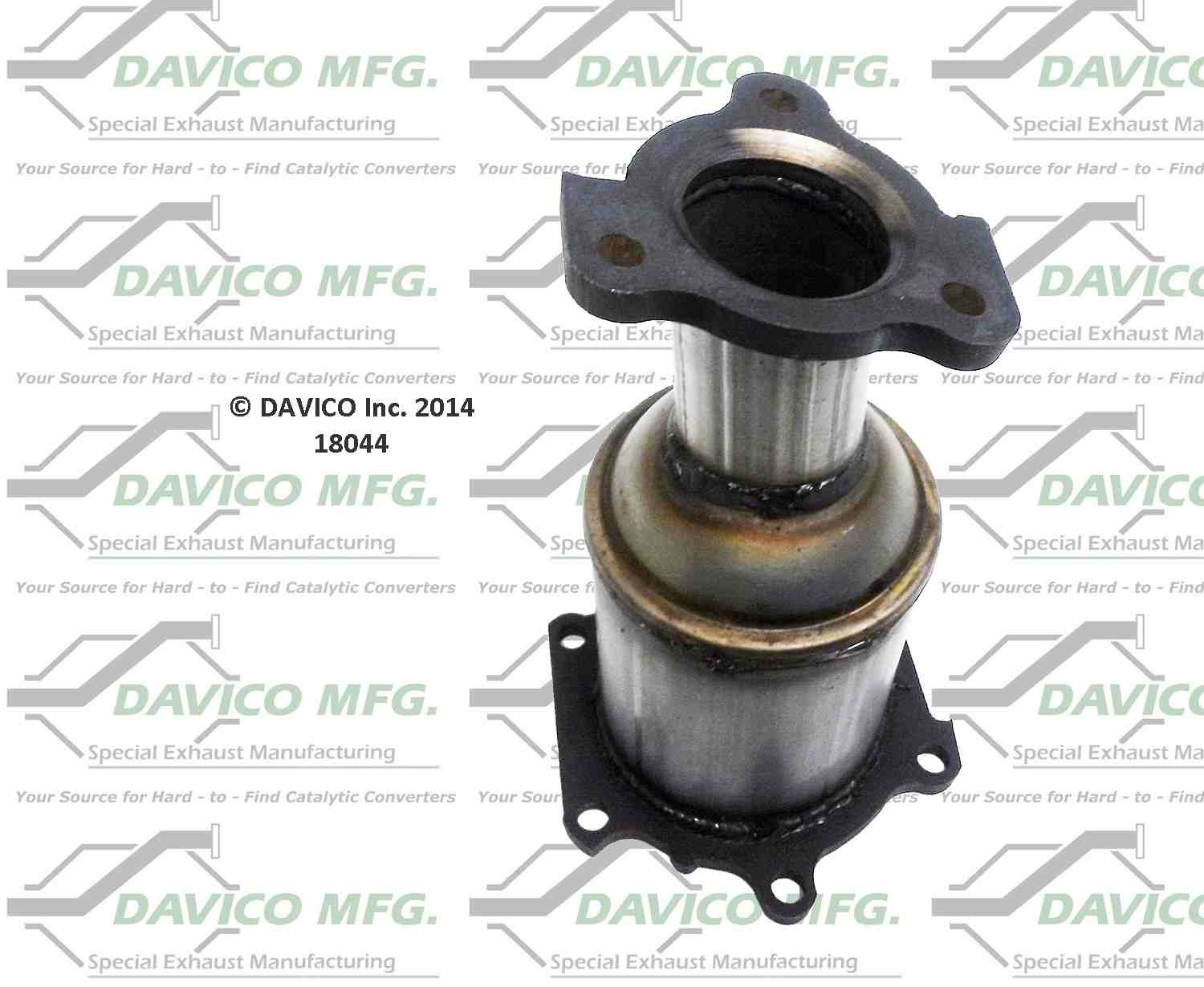 Angle View of Front Right Catalytic Converter DAVICO CATS 18044