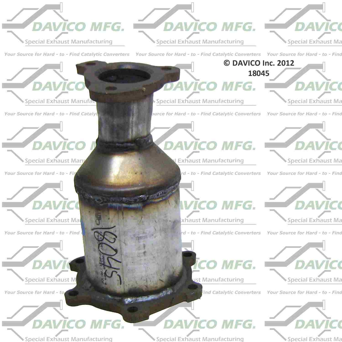 Front View of Front Left Catalytic Converter DAVICO CATS 18045