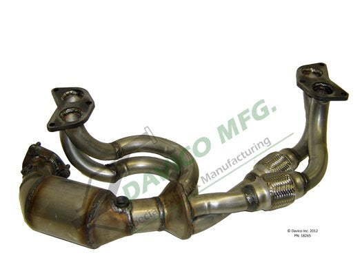 Back View of Front Catalytic Converter DAVICO CATS 18265