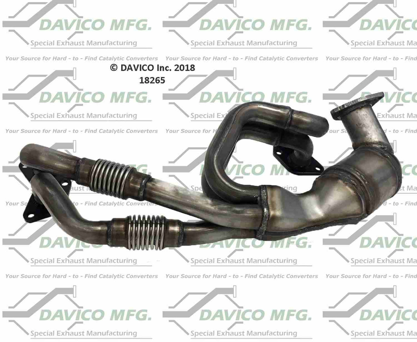 Side View of Front Catalytic Converter DAVICO CATS 18265