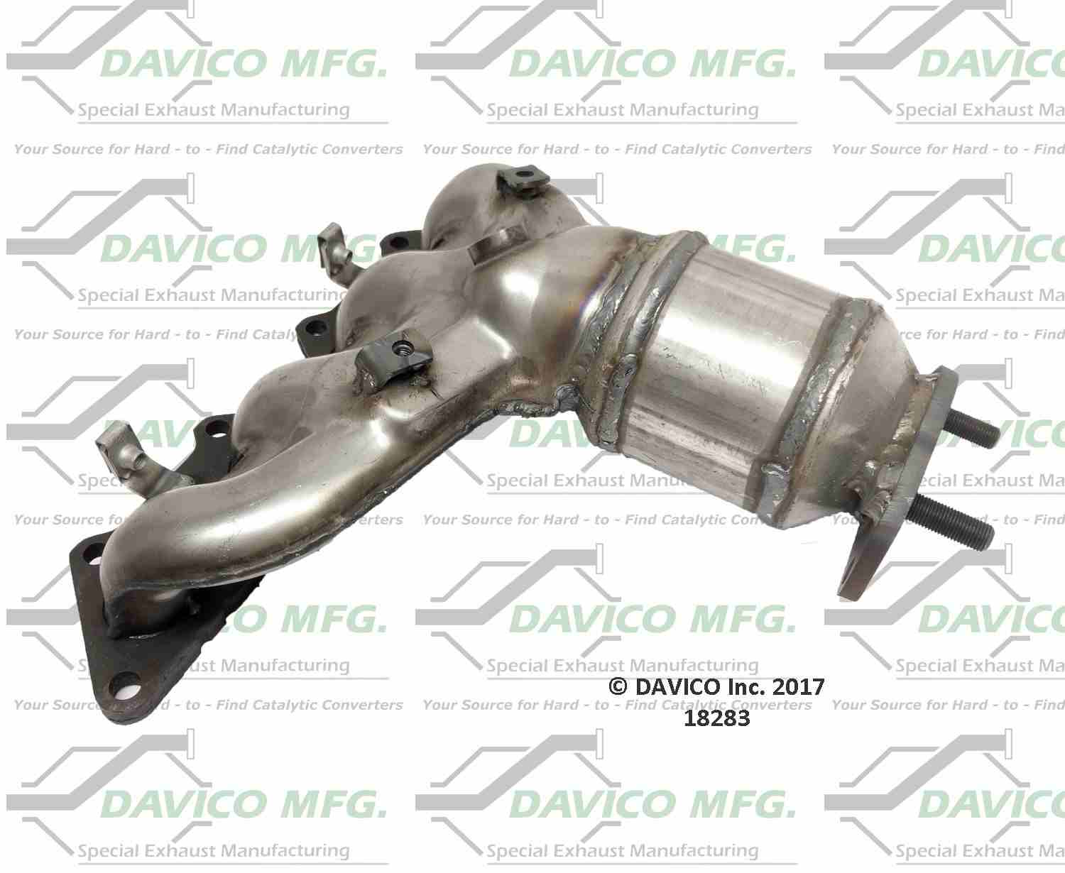 Angle View of Front Catalytic Converter DAVICO CATS 18283