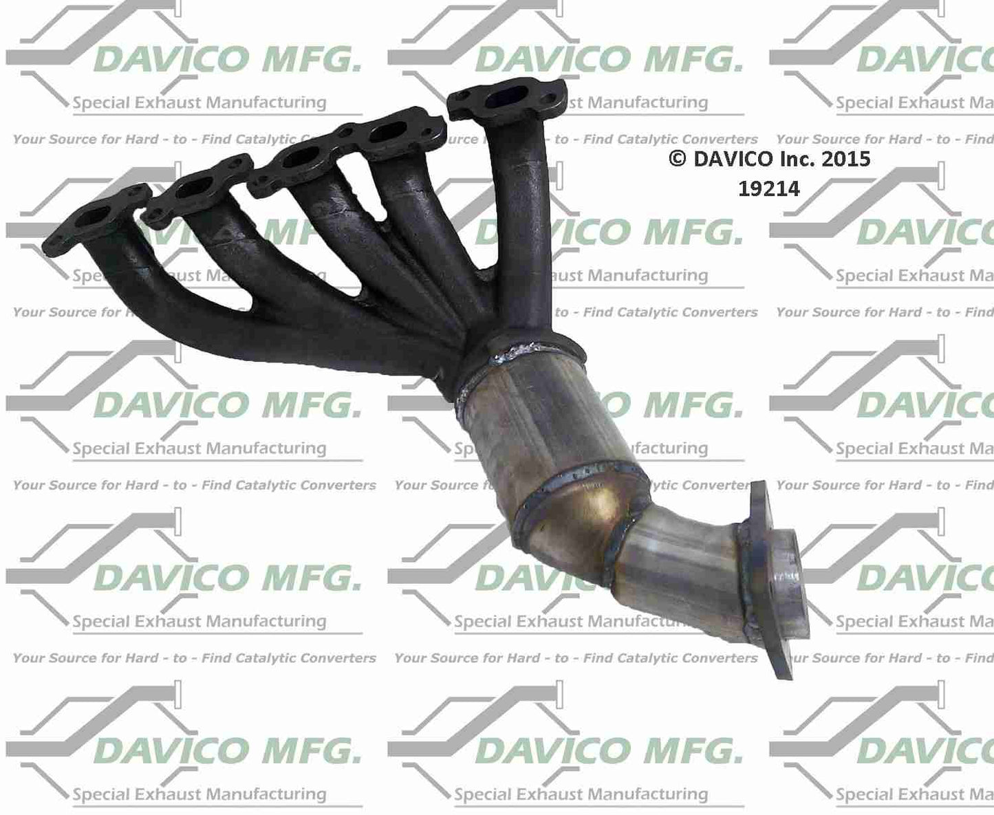 Angle View of Front Catalytic Converter DAVICO CATS 19214