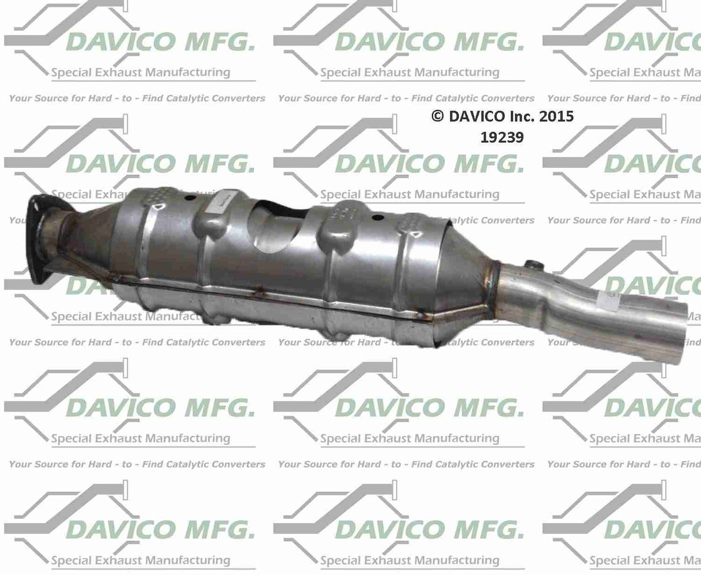 Angle View of Rear Catalytic Converter DAVICO CATS 19239