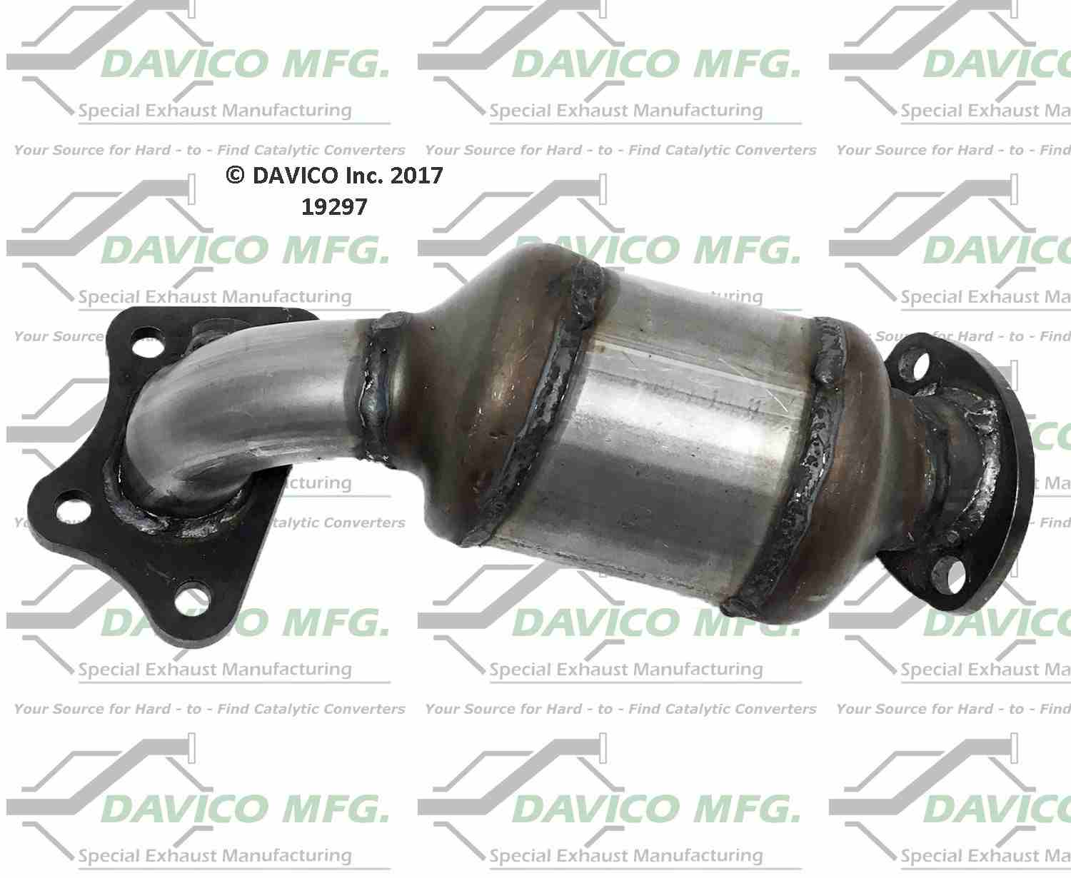 Angle View of Front Left Catalytic Converter DAVICO CATS 19297