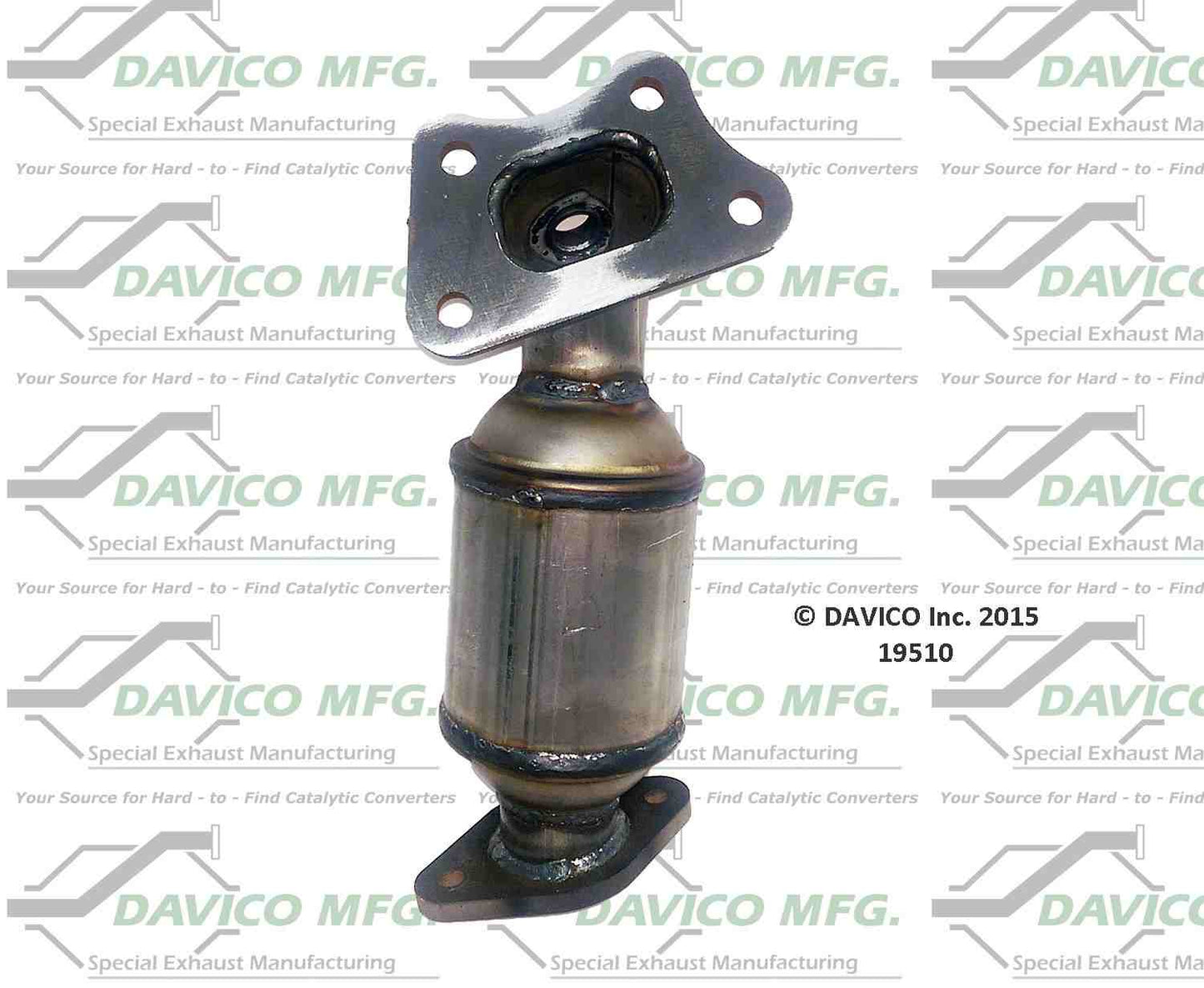 Angle View of Front Right Catalytic Converter DAVICO CATS 19510