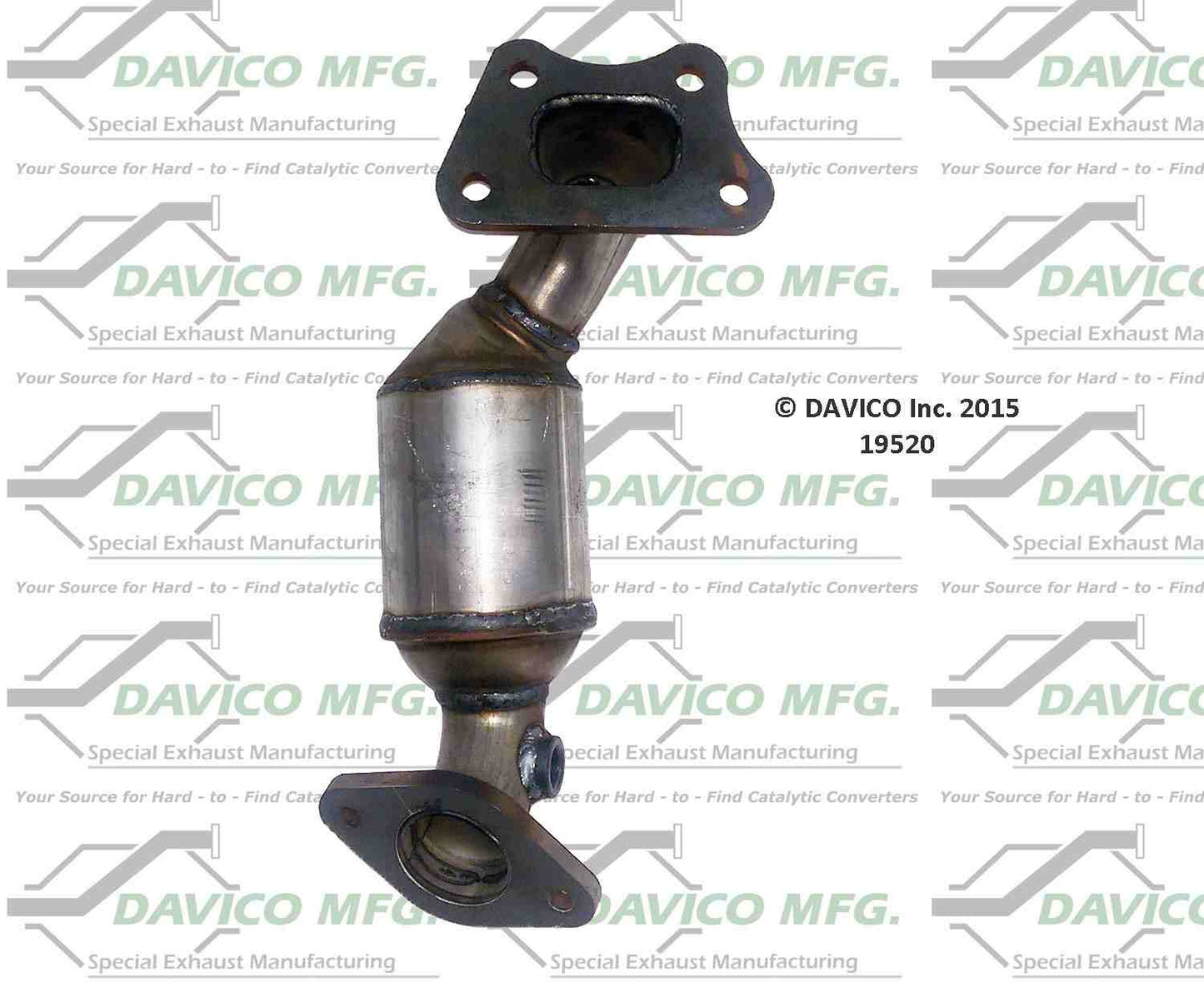 Angle View of Front Left Catalytic Converter DAVICO CATS 19520