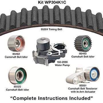 Kit View of Engine Timing Belt Kit with Water Pump DAYCO WP304K1C