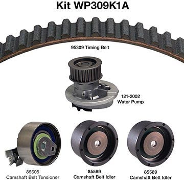 Kit View of Engine Timing Belt Kit with Water Pump DAYCO WP309K1A