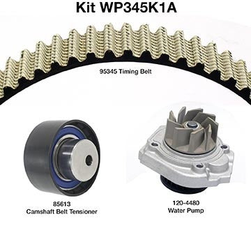 Kit View of Engine Timing Belt Kit with Water Pump DAYCO WP345K1A