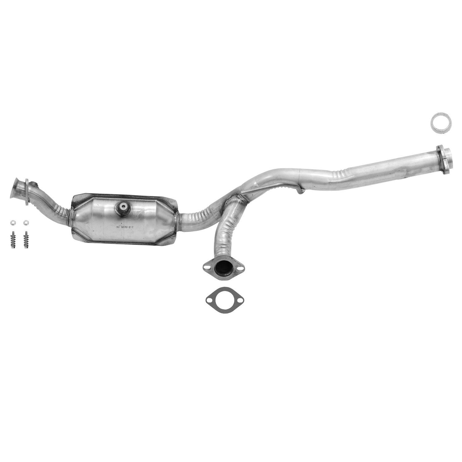 Front View of Right Catalytic Converter EASTERN 30610