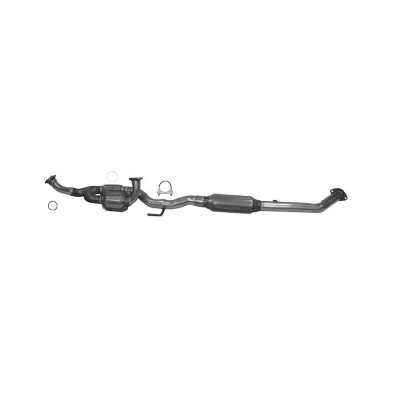 Front View of Rear Catalytic Converter EASTERN 40395