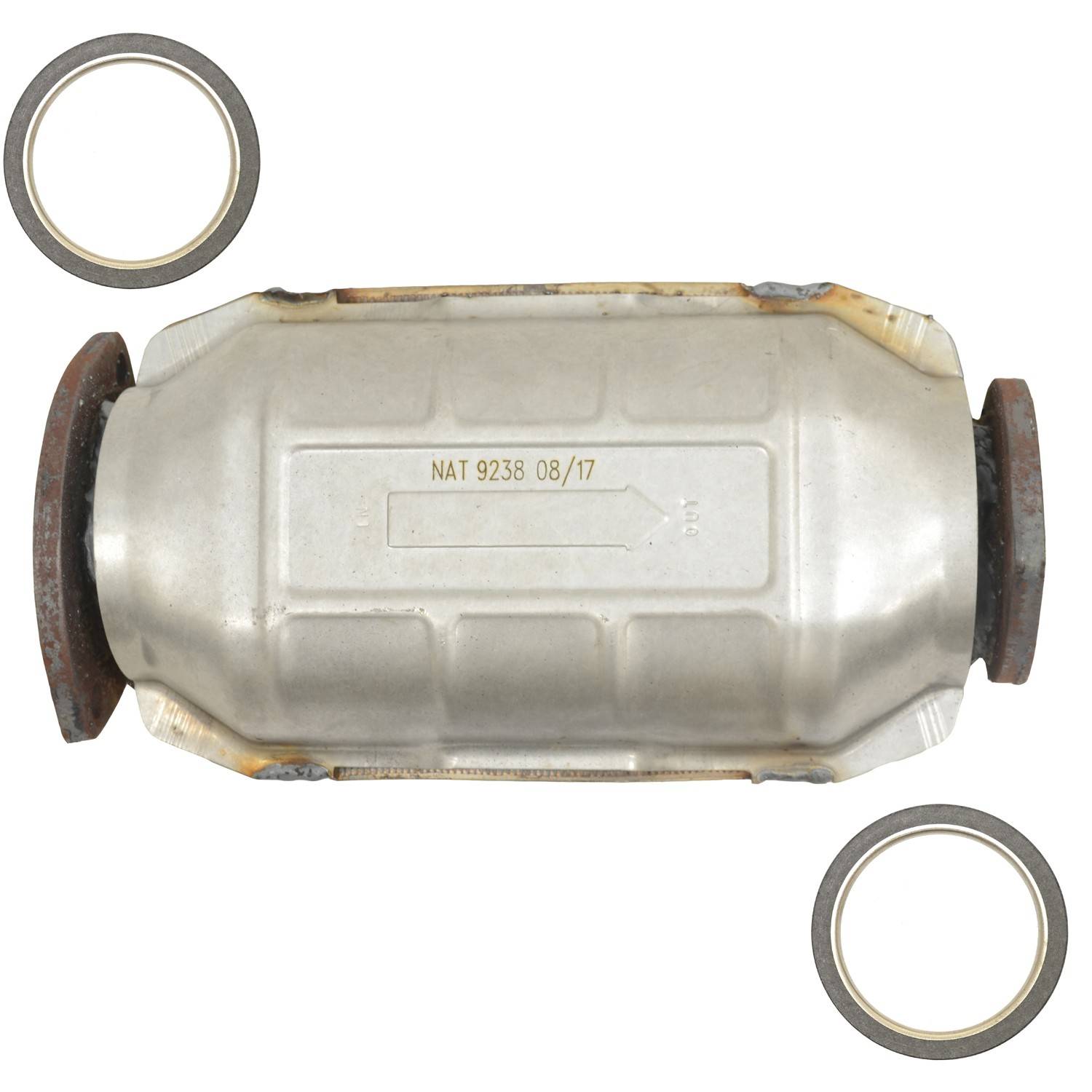 Top View of Rear Catalytic Converter EASTERN 40449