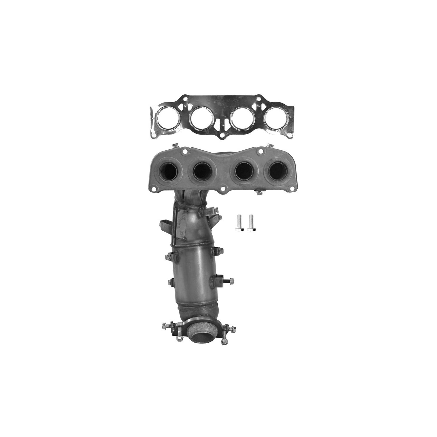 Front View of Front Catalytic Converter with Integrated Exhaust Manifold EASTERN 40632