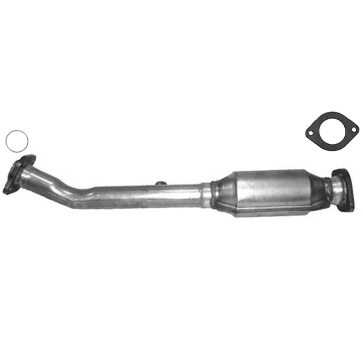 Front View of Rear Left Catalytic Converter EASTERN 40639