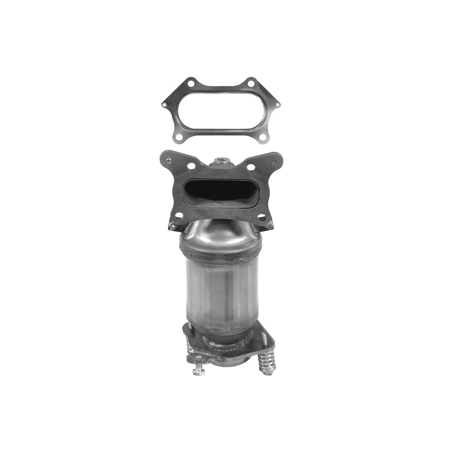 Front View of Front Catalytic Converter with Integrated Exhaust Manifold EASTERN 40938