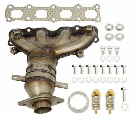 Top View of Front Catalytic Converter with Integrated Exhaust Manifold EASTERN 41205