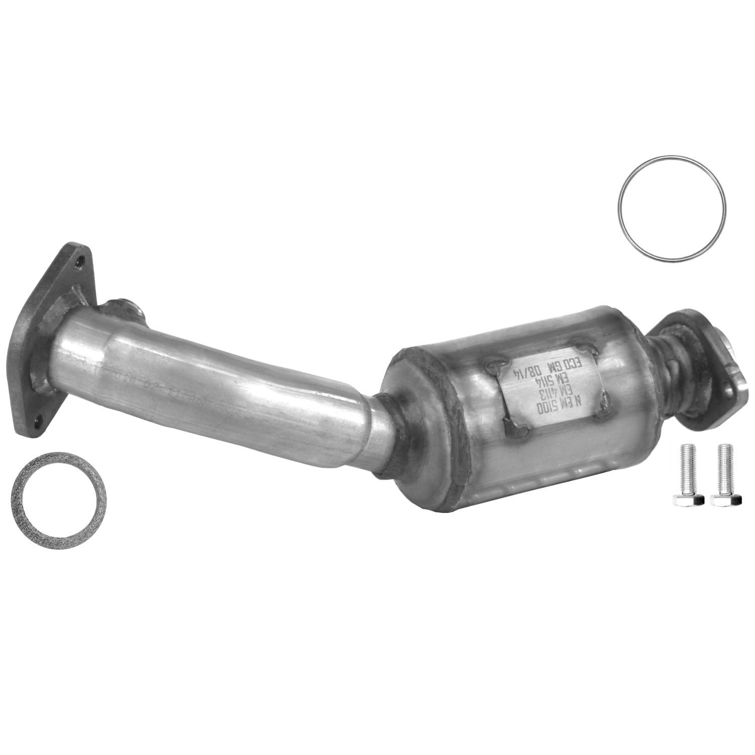 Front View of Right Catalytic Converter EASTERN 50444