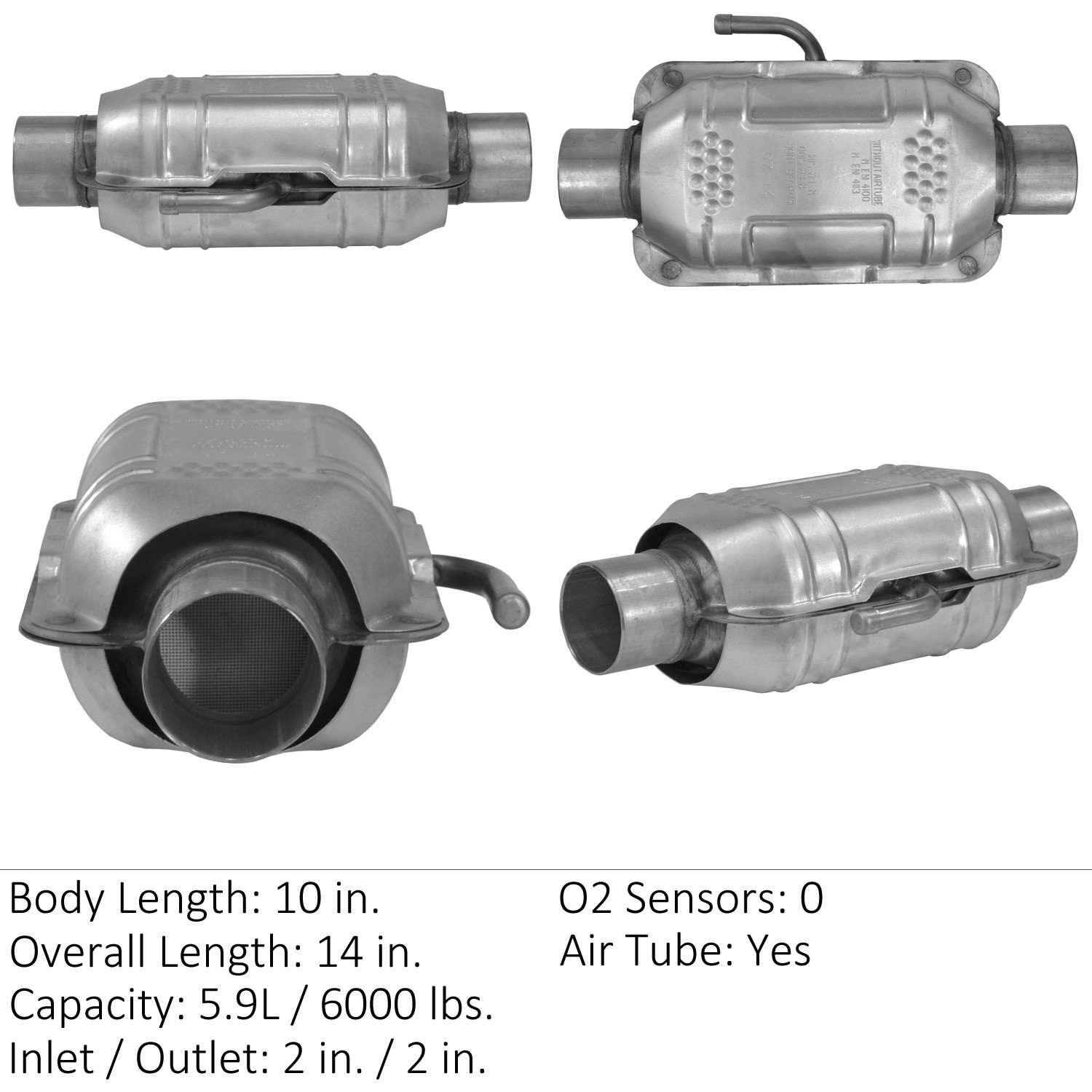 Front View of Catalytic Converter EASTERN 70419