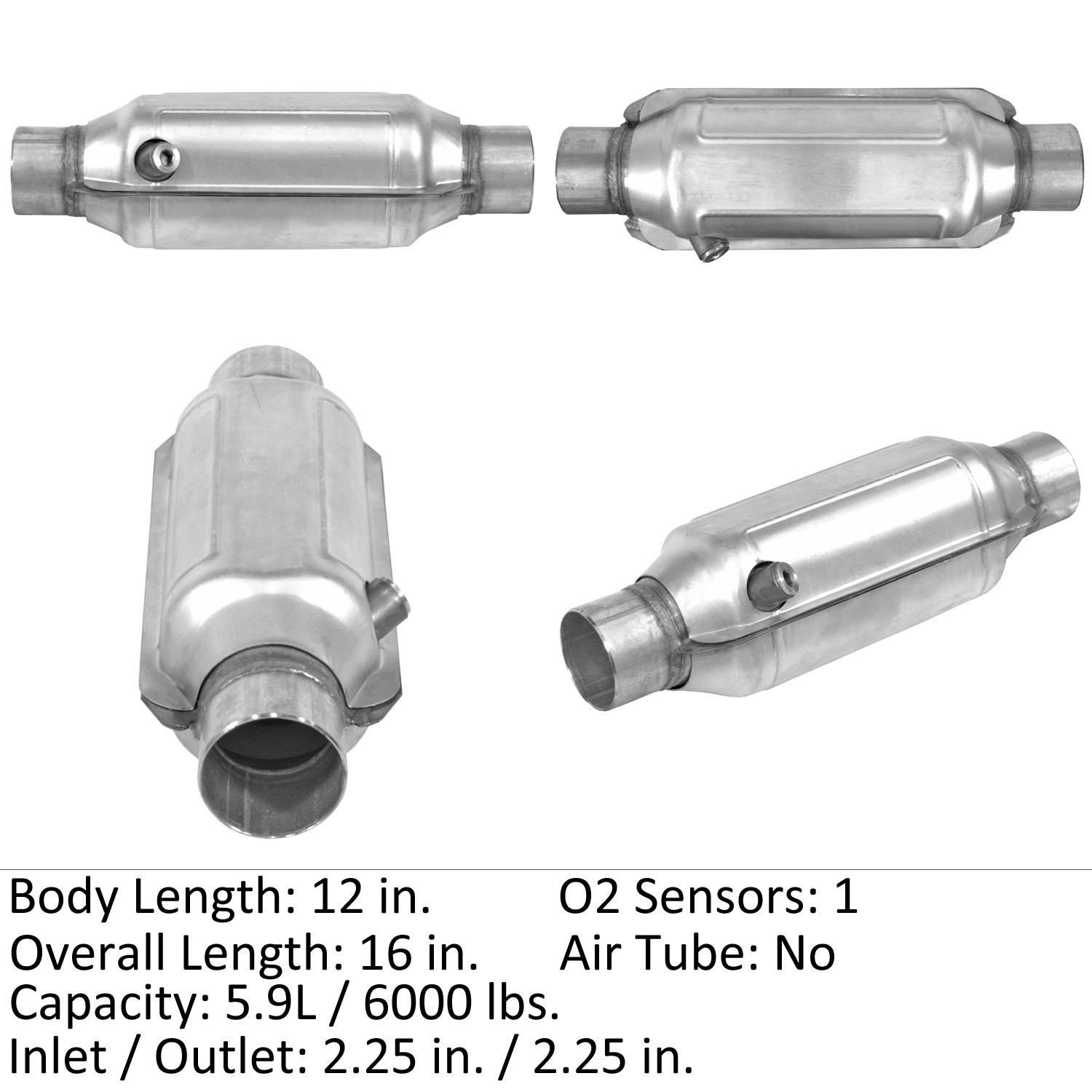 Front View of Front Catalytic Converter EASTERN 82735