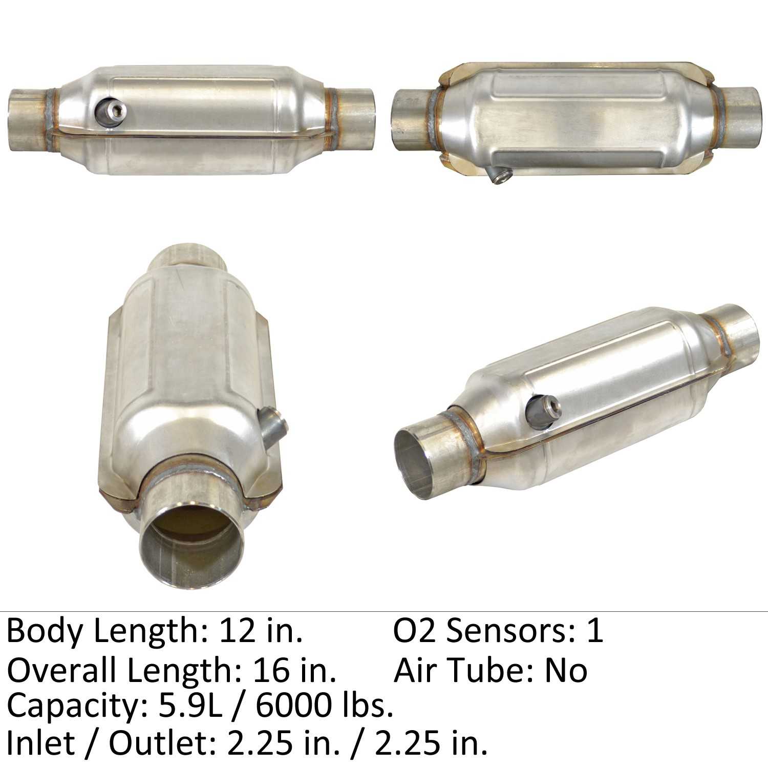 Top View of Front Catalytic Converter EASTERN 82735