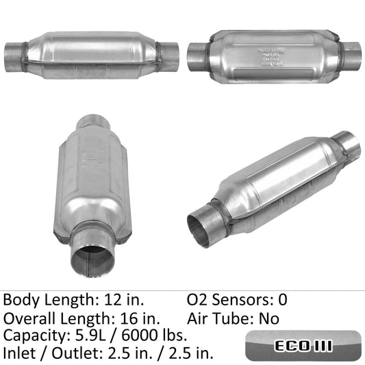 Right Catalytic Converter EASTERN 92776 For Ford Toyota Honda Chrysler Dodge Volkswagen Lincoln Mercury Hyundai