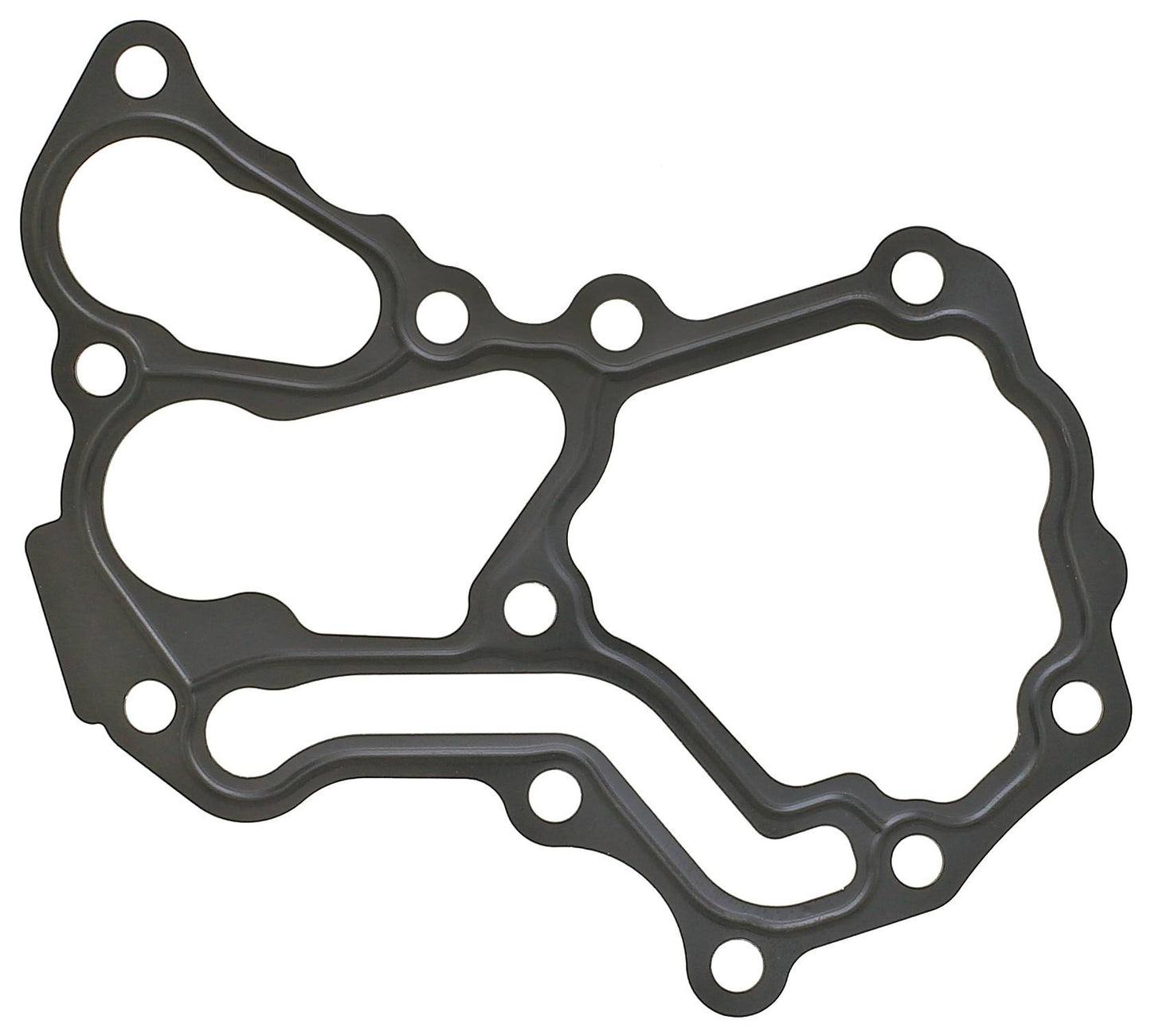 Side View of Engine Crankcase Half Gasket ELRING 150.580