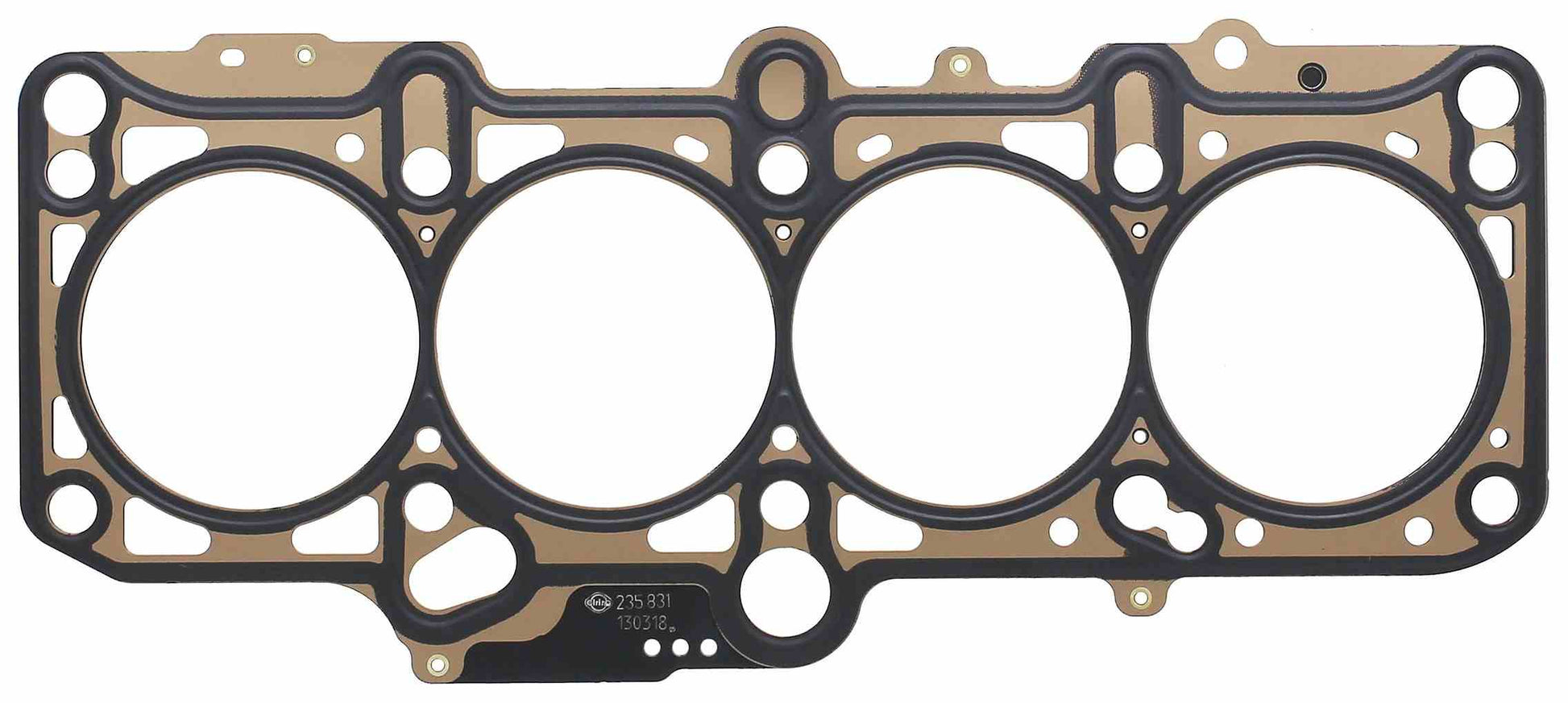 Bottom View of Engine Cylinder Head Gasket ELRING 235.831