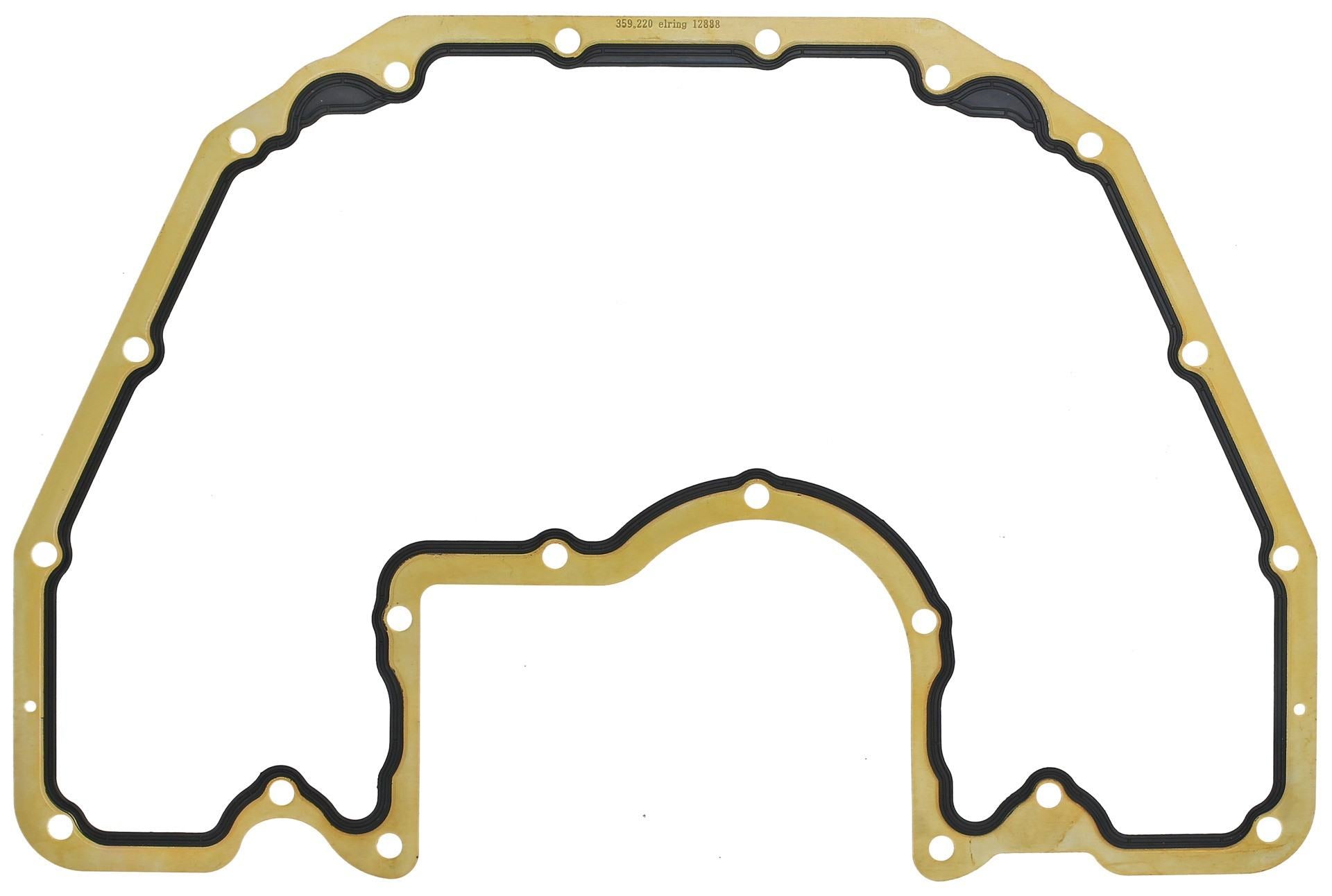 Top View of Engine Oil Pan Gasket Set ELRING 359220