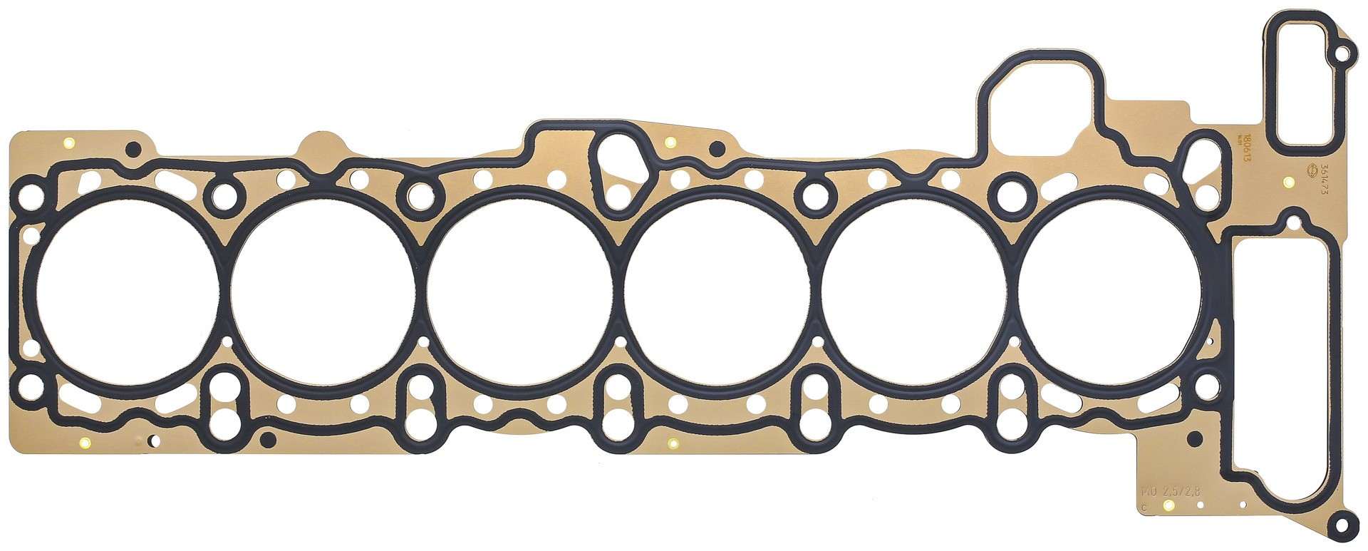 Top View of Engine Cylinder Head Gasket ELRING 361473