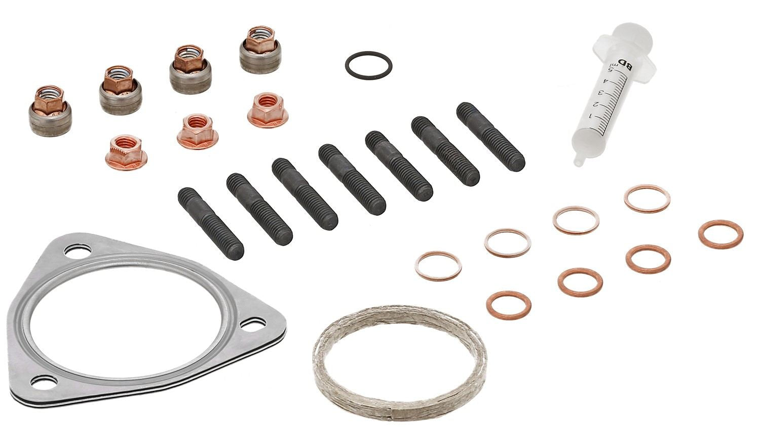 Angle View of Turbocharger Mounting Kit ELRING 376.340