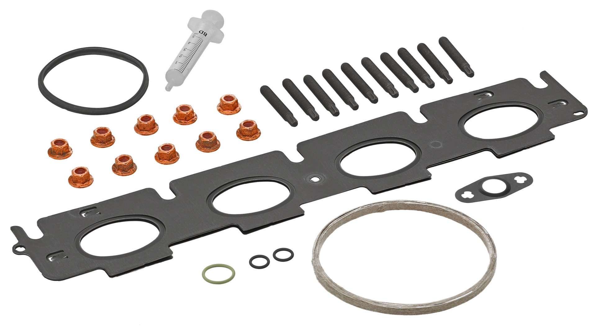 Front View of Turbocharger Mounting Kit ELRING 648.140