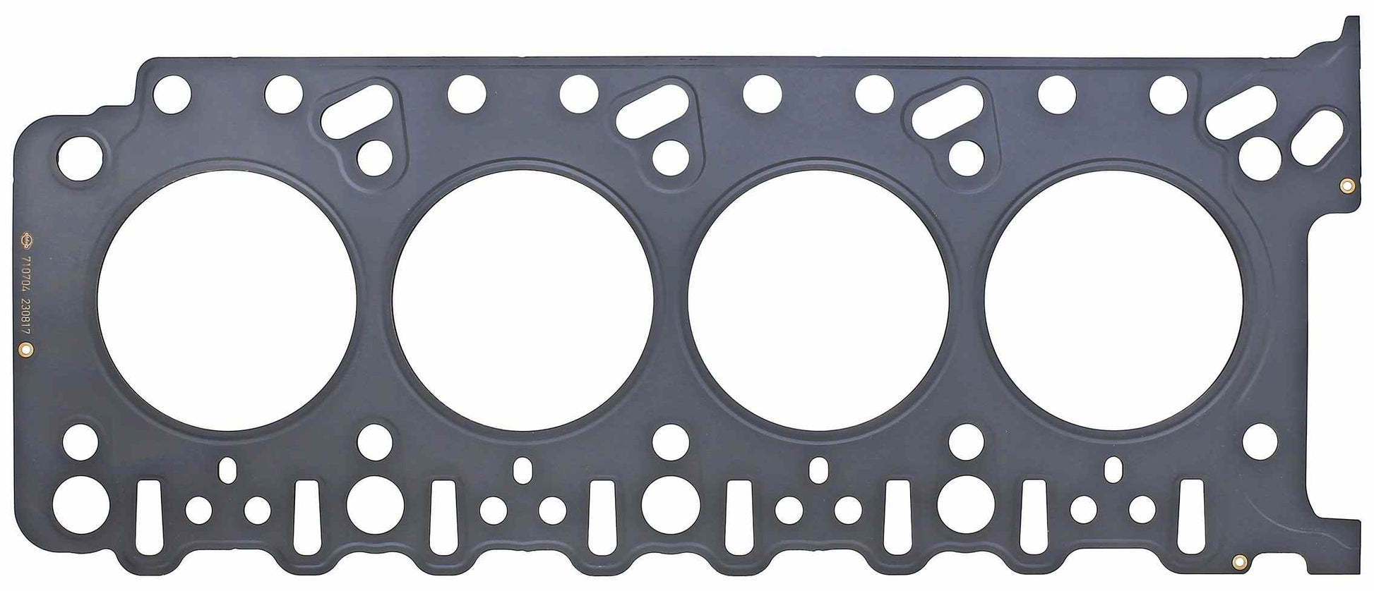 Bottom View of Engine Cylinder Head Gasket ELRING 710704