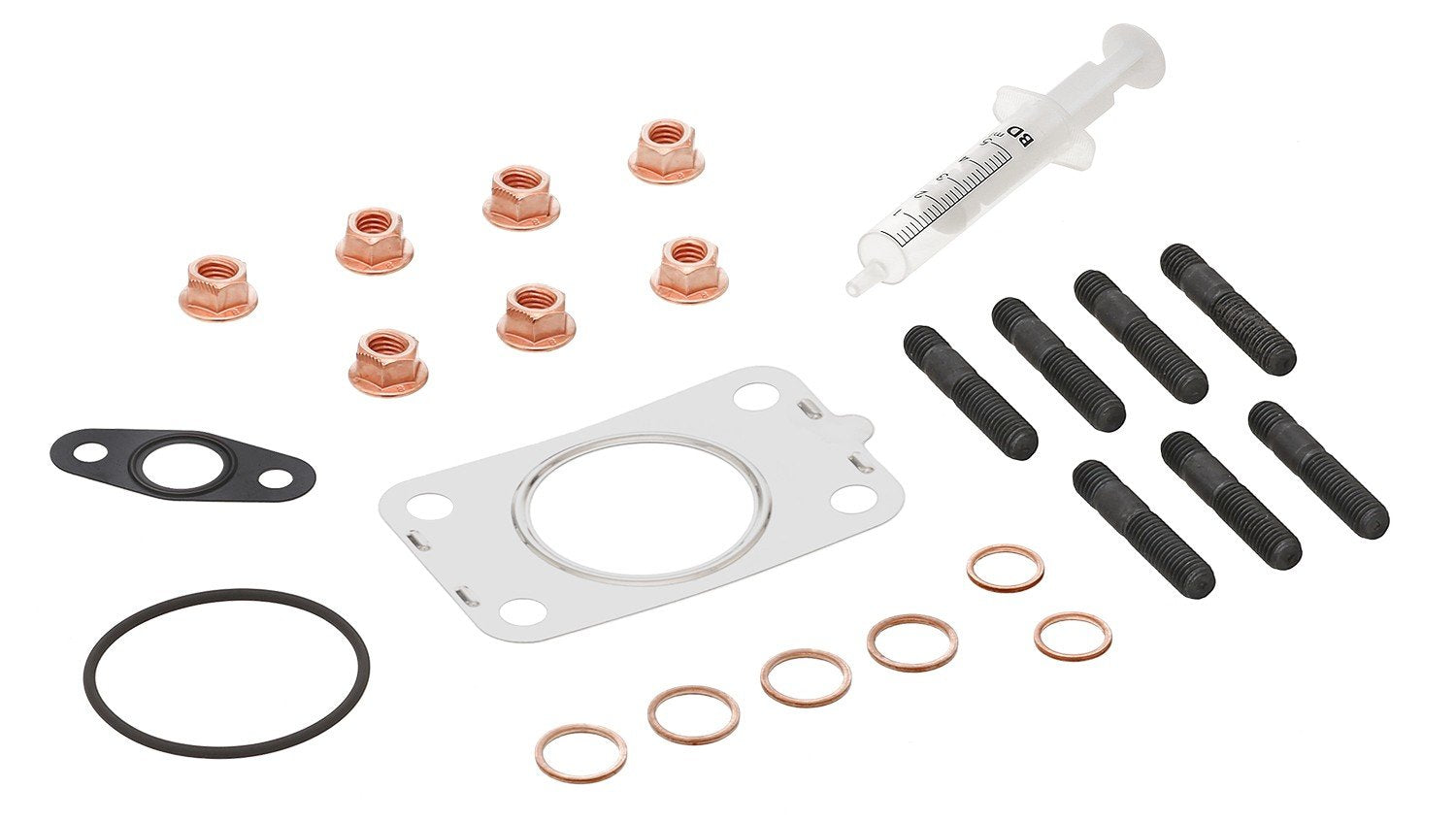 Angle View of Turbocharger Mounting Kit ELRING 715.720