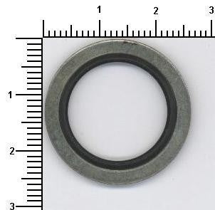 Angle View of Engine Oil Drain Plug Gasket ELRING 804.360