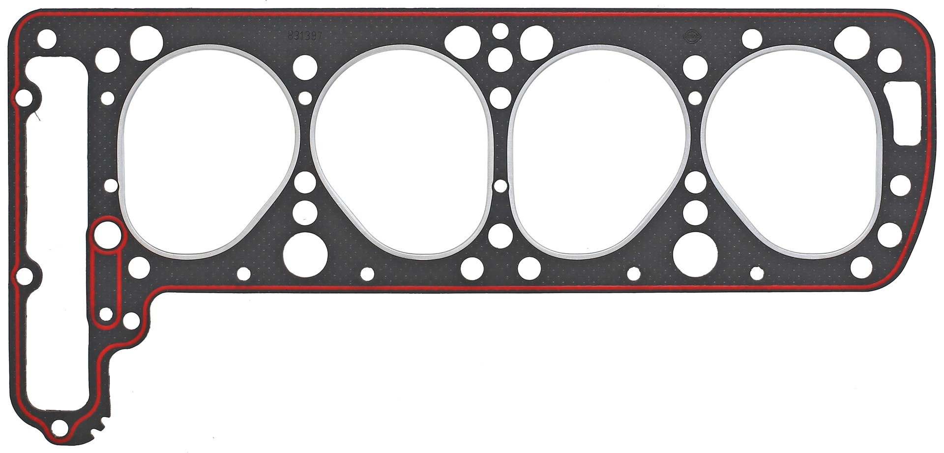 Back View of Engine Cylinder Head Gasket ELRING 831397