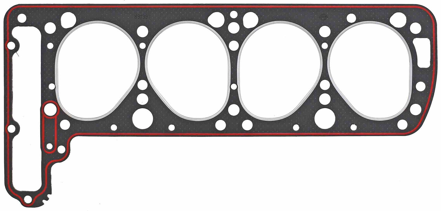 Bottom View of Engine Cylinder Head Gasket ELRING 831397