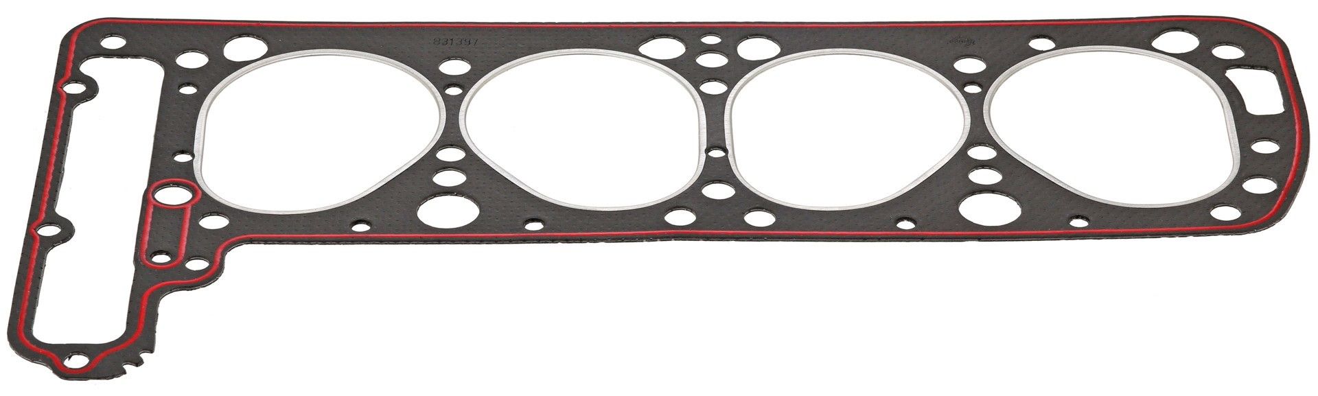 Front View of Engine Cylinder Head Gasket ELRING 831397