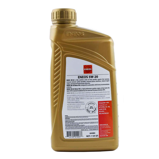 Engine Oil ENEOS 3241300 For Nissan Lexus Toyota Mitsubishi Honda Mazda Kia Acura Hyundai Porsche Scion Genesis