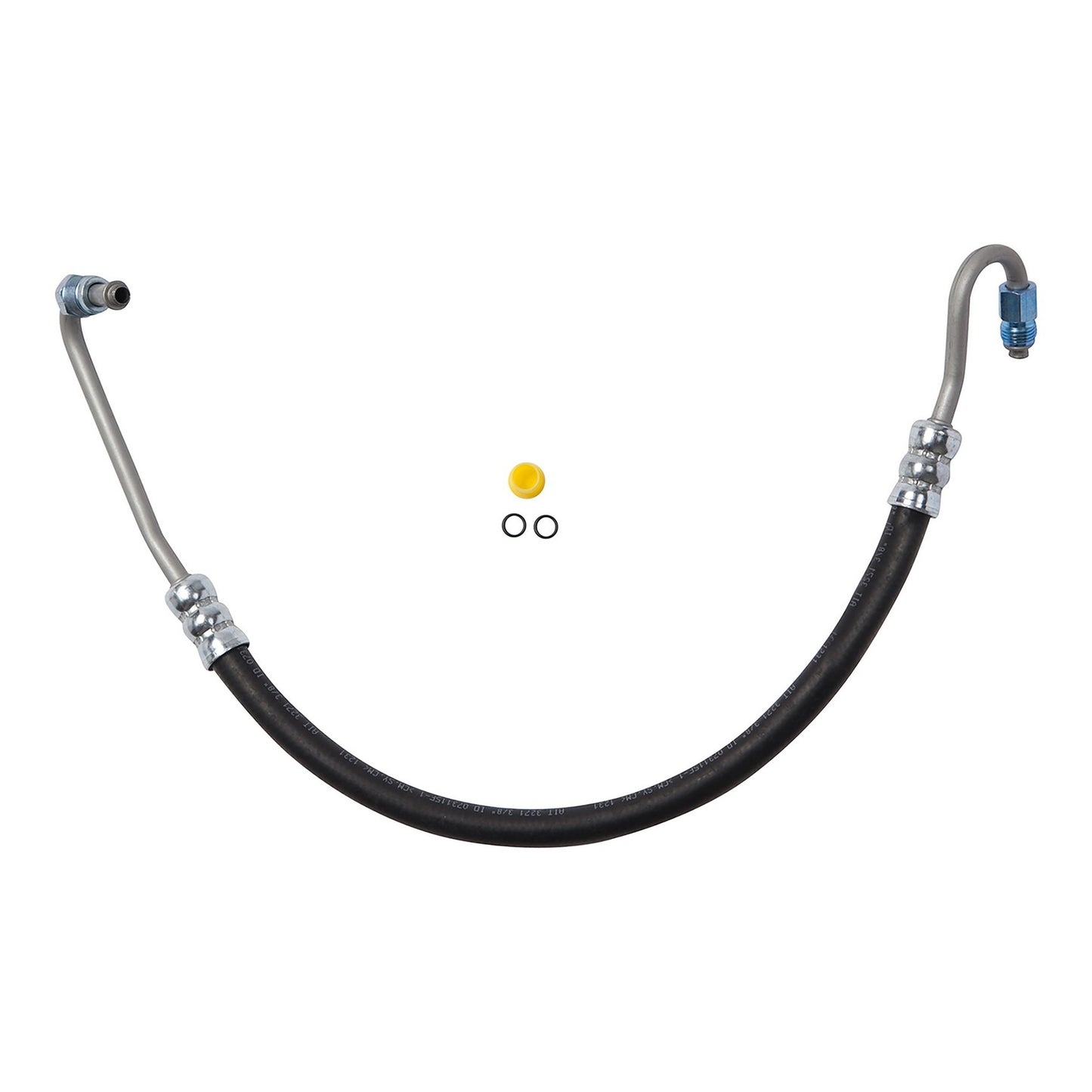 Front View of Power Steering Pressure Line Hose Assembly EDELMANN 80274